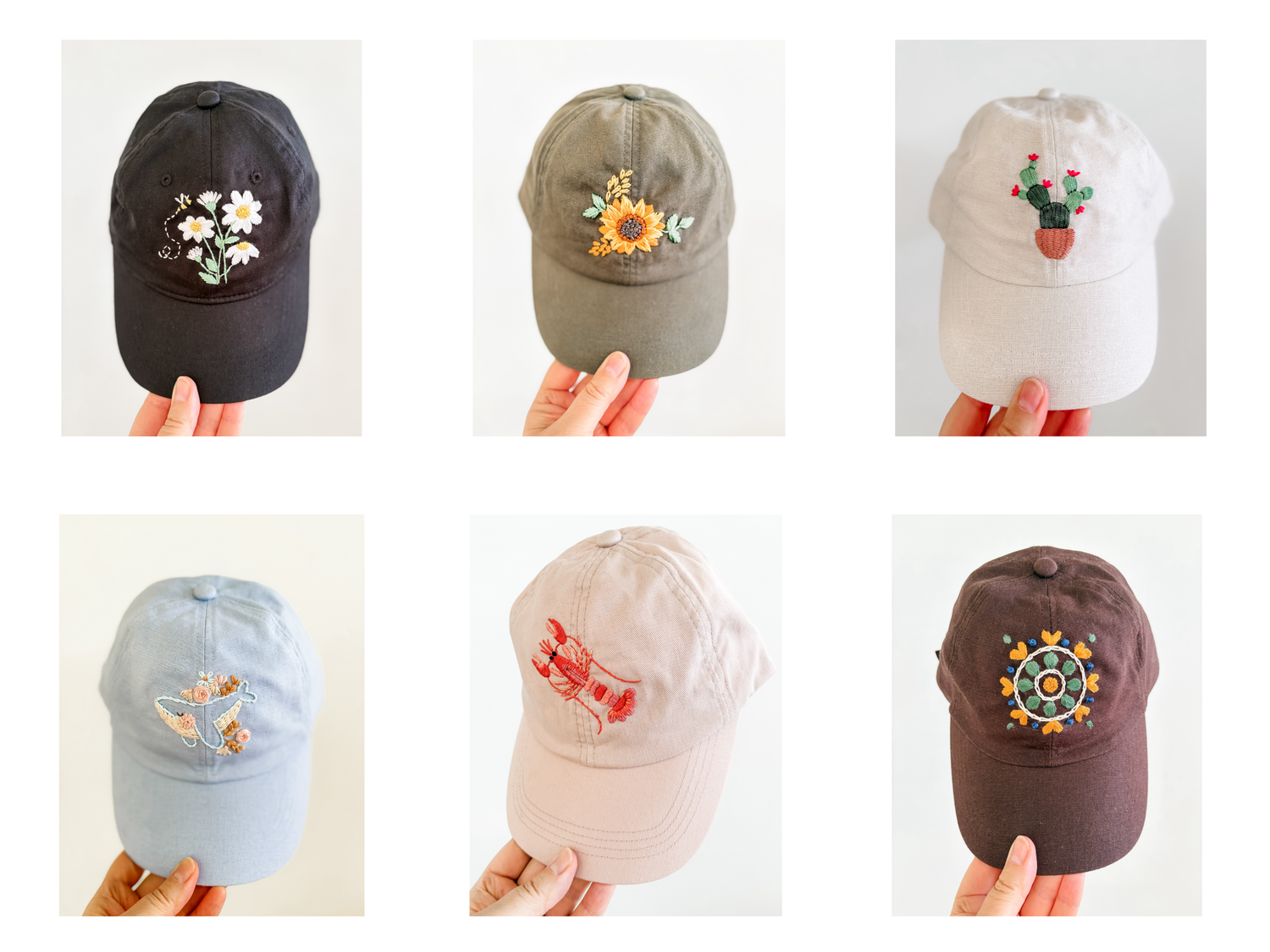 ☀️ Introducing Hand-Embroidered Hats