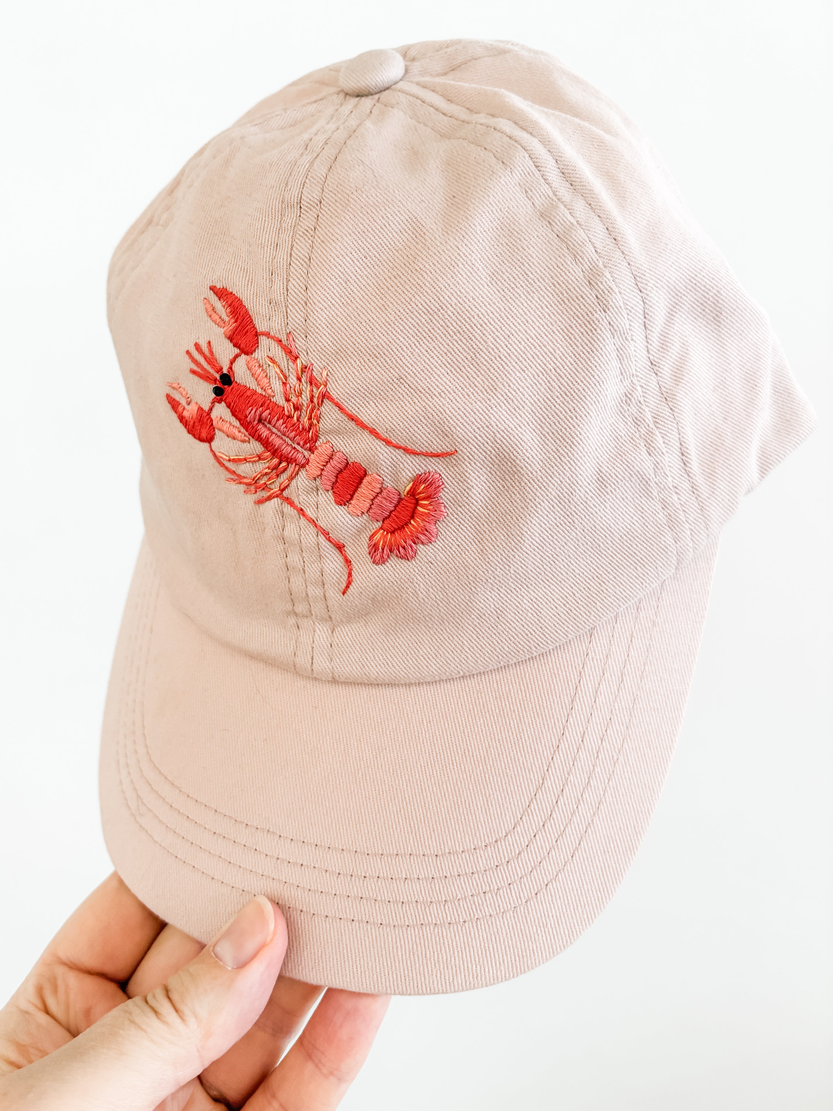 Lobster Tide Hat (Blush, 100% Cotton Blend)