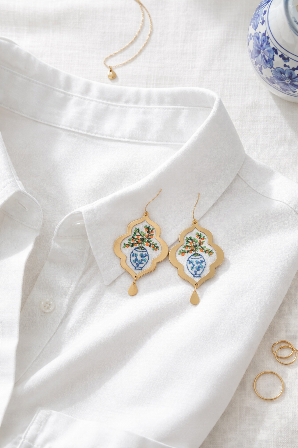 Blue Willow Earrings