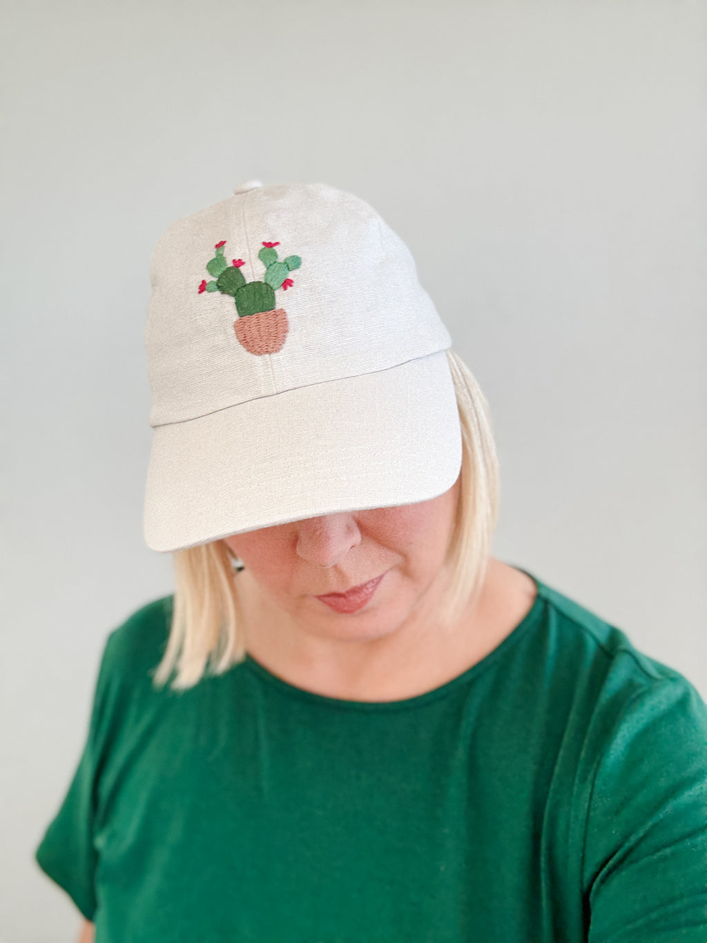 Desert Bloom Hat (Natural, Linen-Cotton Blend)