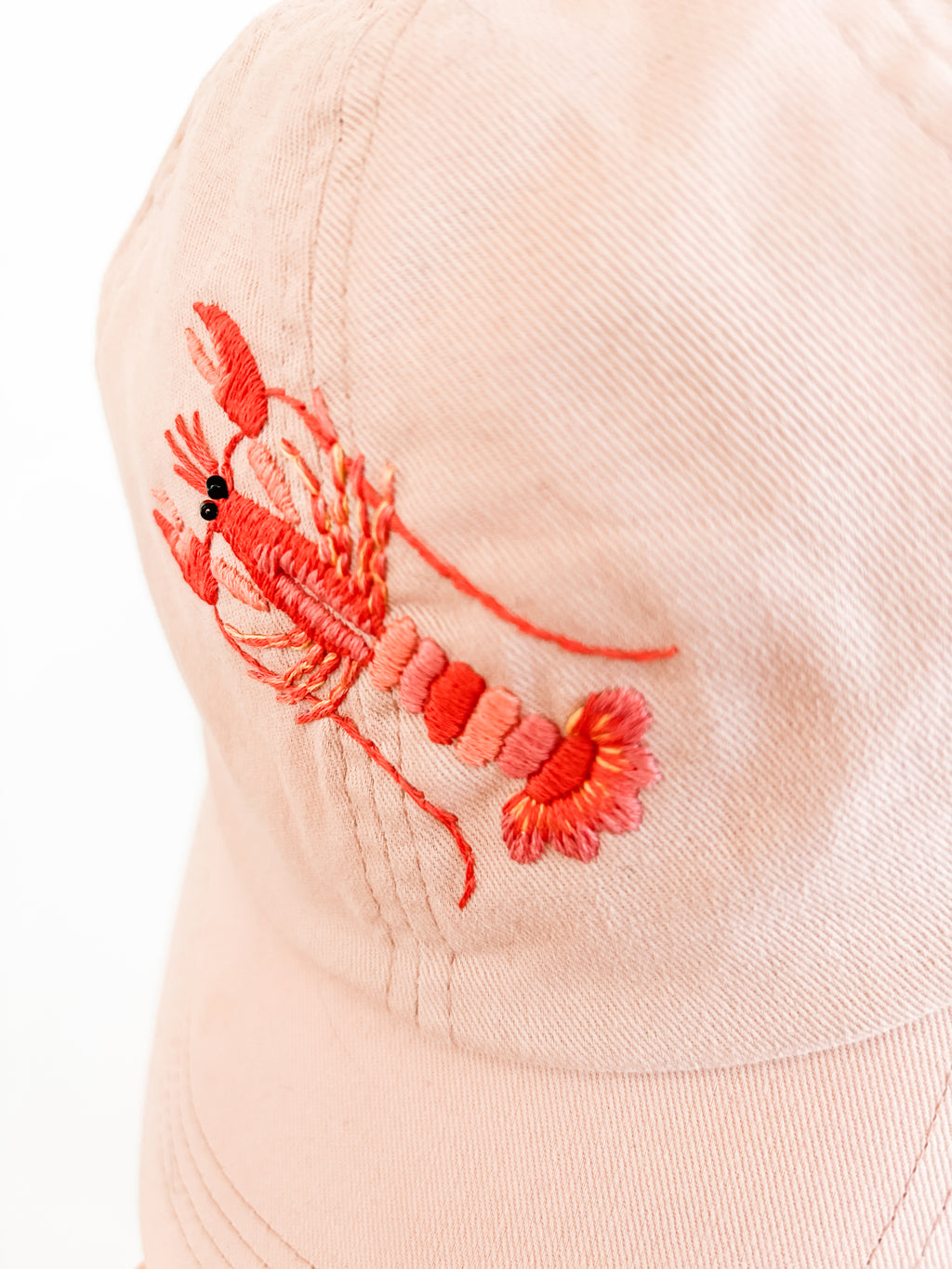 Lobster Tide Hat (Blush, 100% Cotton)