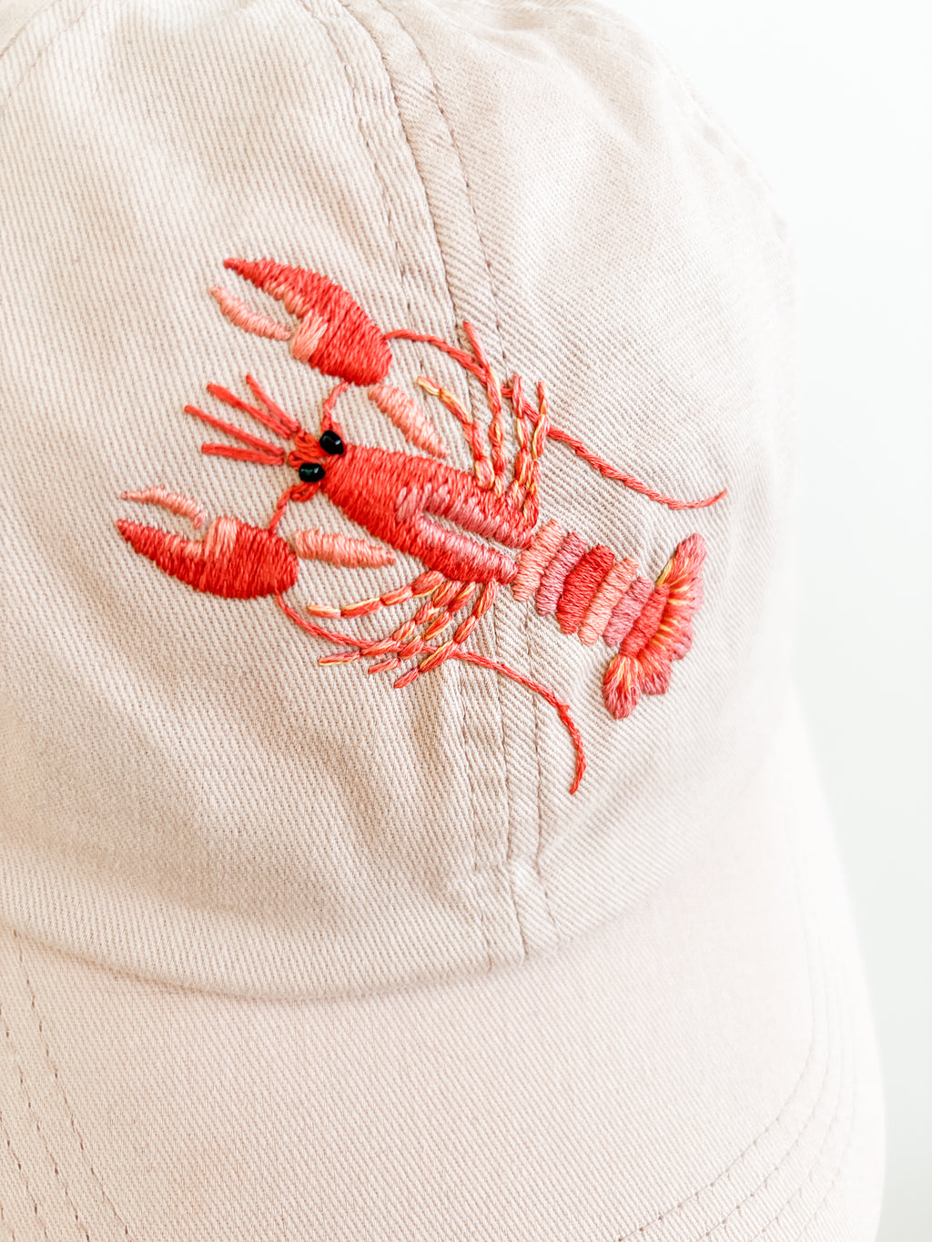 Lobster Tide Hat (Blush, 100% Cotton)