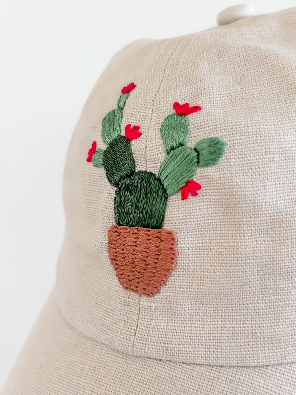Desert Bloom Hat (Natural, Linen-Cotton Blend)