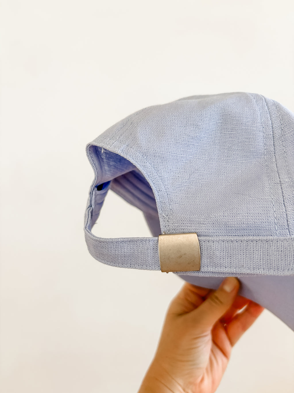 Whale Song Hat (Soft Blue, Cotton-Linen Blend)