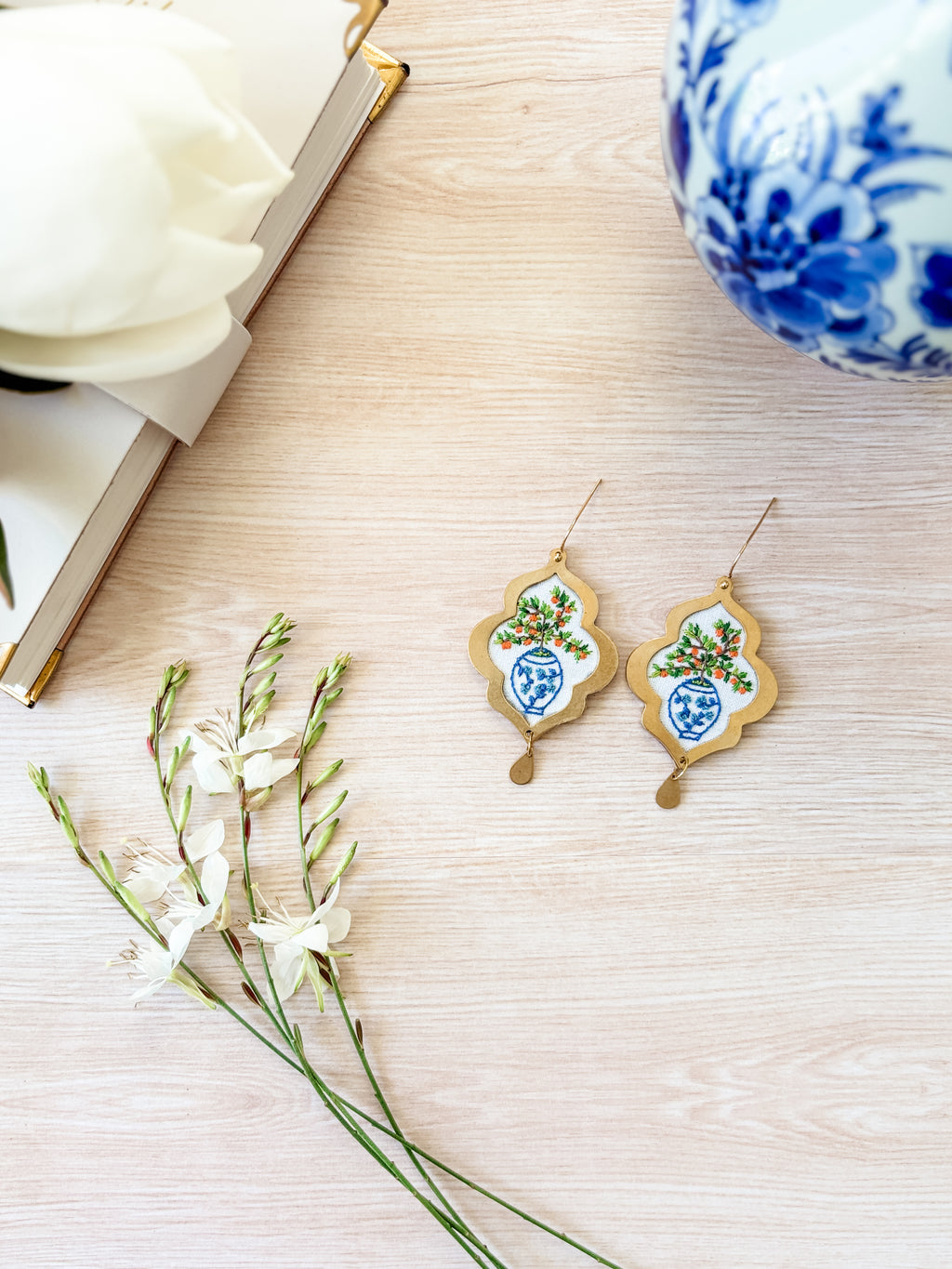 Blue Willow Earrings