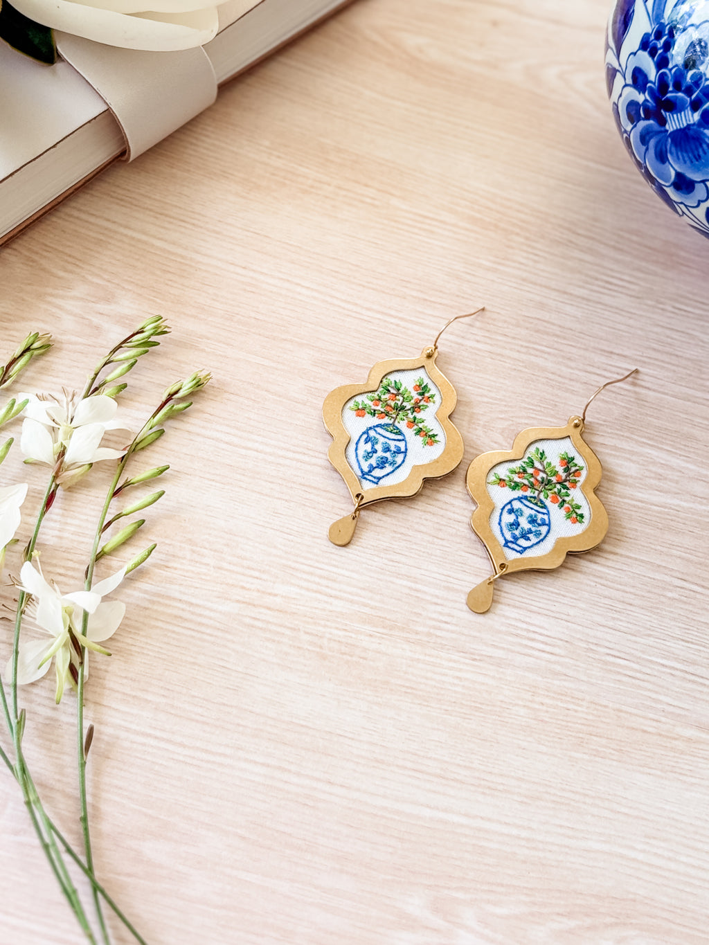Blue Willow Earrings