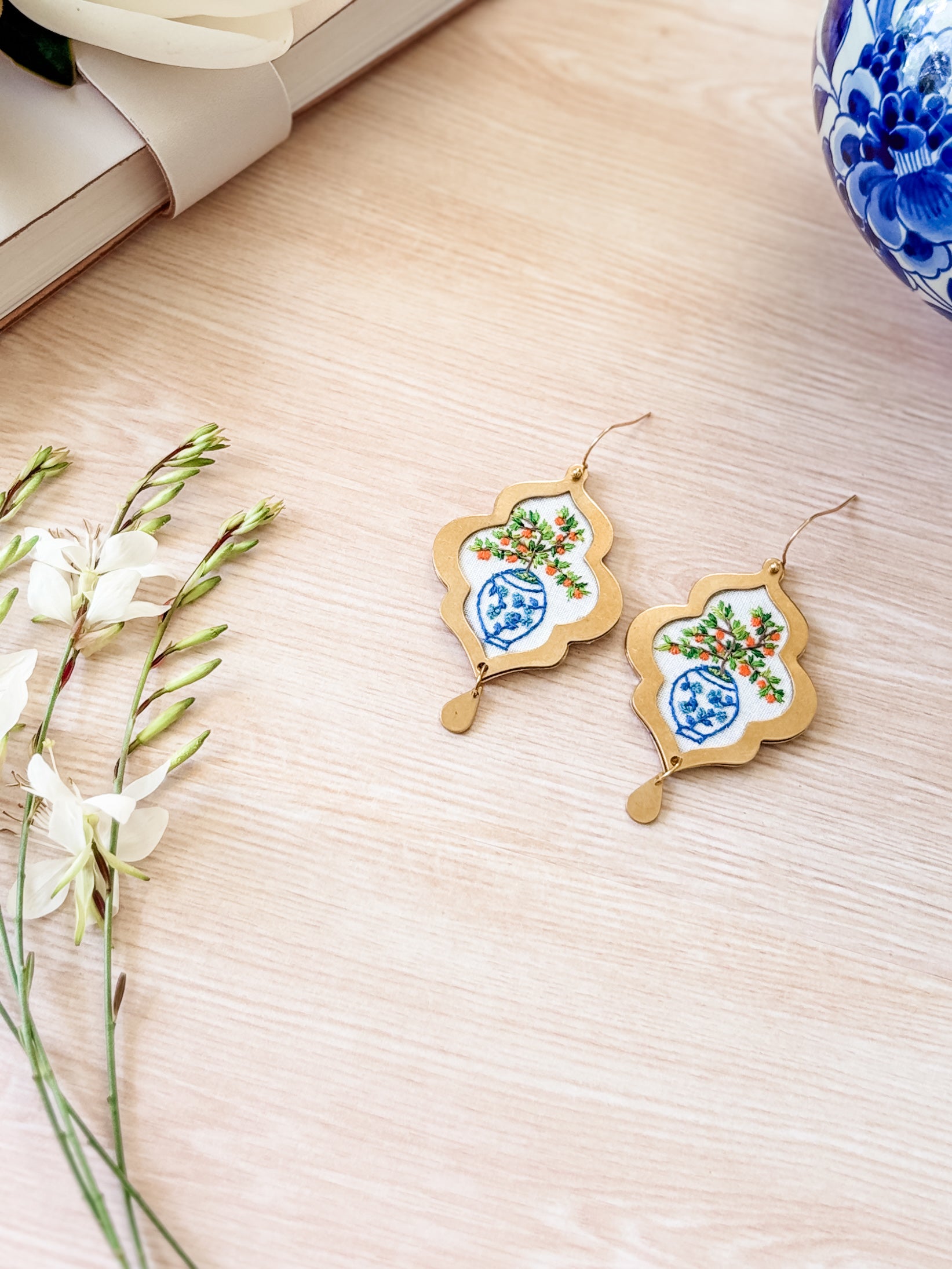 Blue Willow Earrings