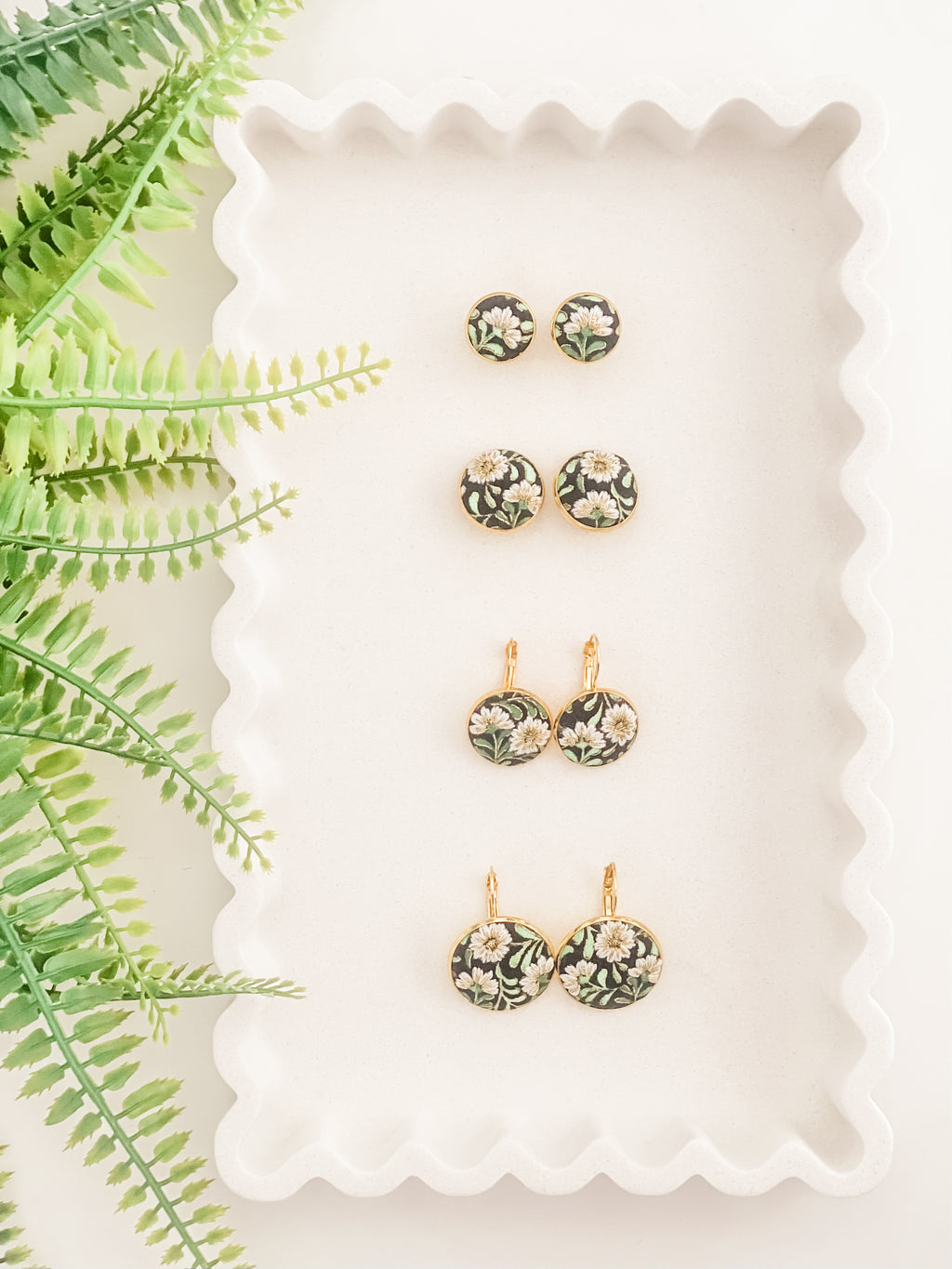 Midnight Bloom Large Earrings