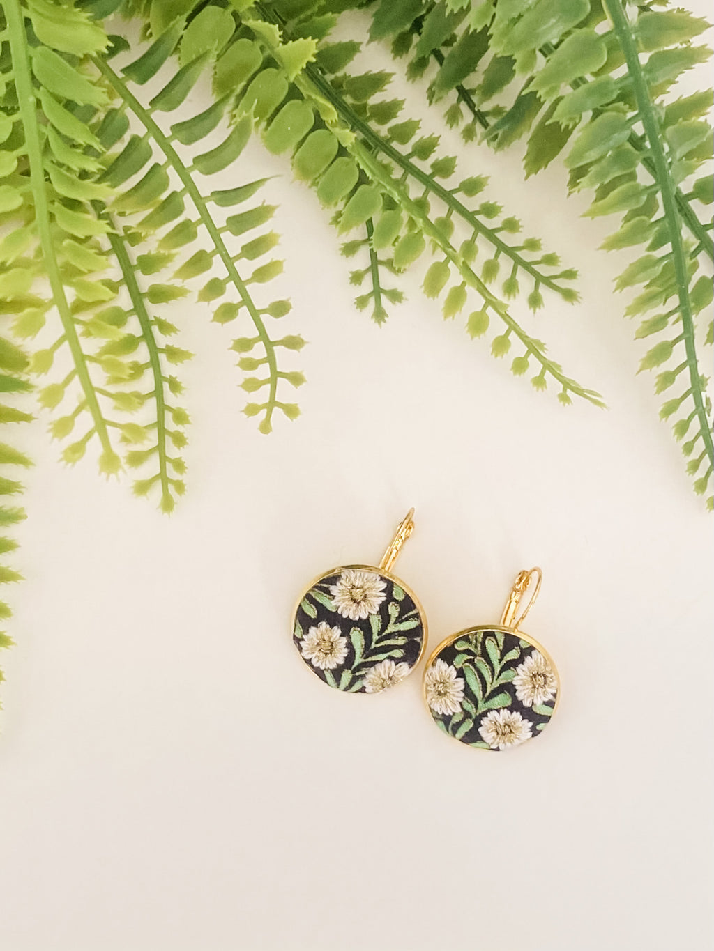 Midnight Bloom Large Earrings