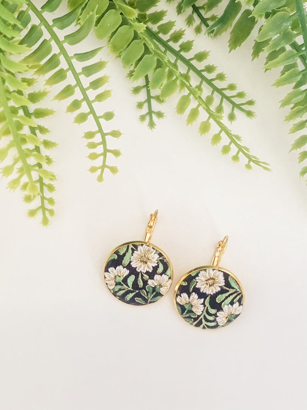 Midnight Bloom Large Earrings