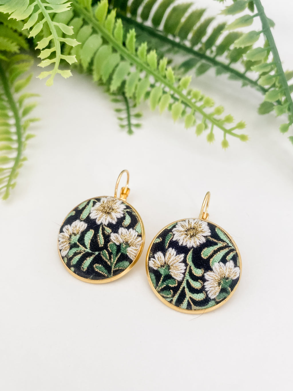 Midnight Bloom Large Earrings