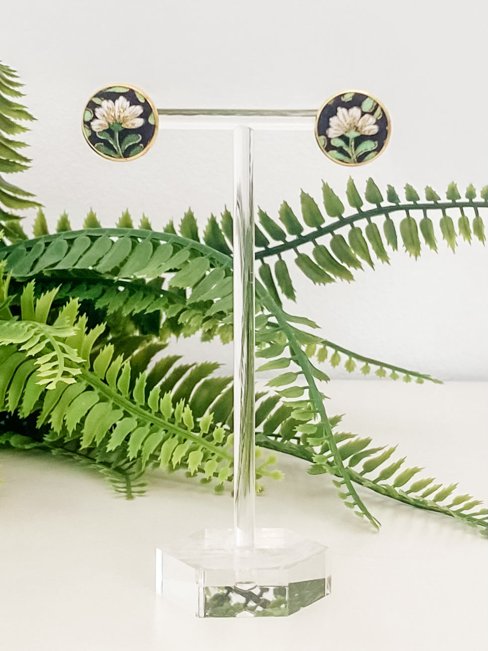 Midnight Bloom Stud Earrings