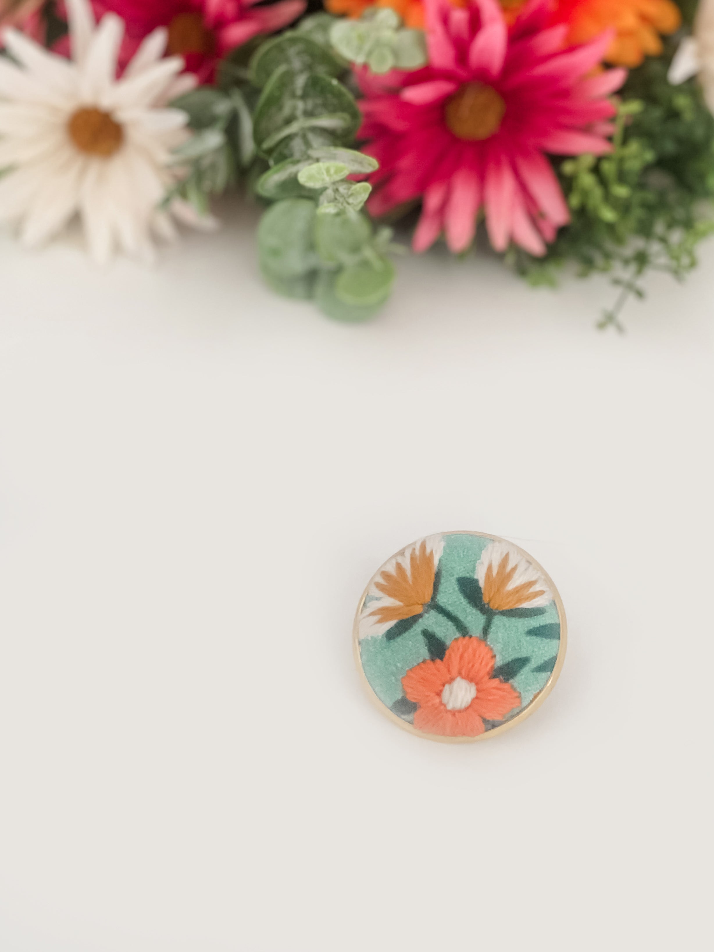 Hand-embroidered Pin