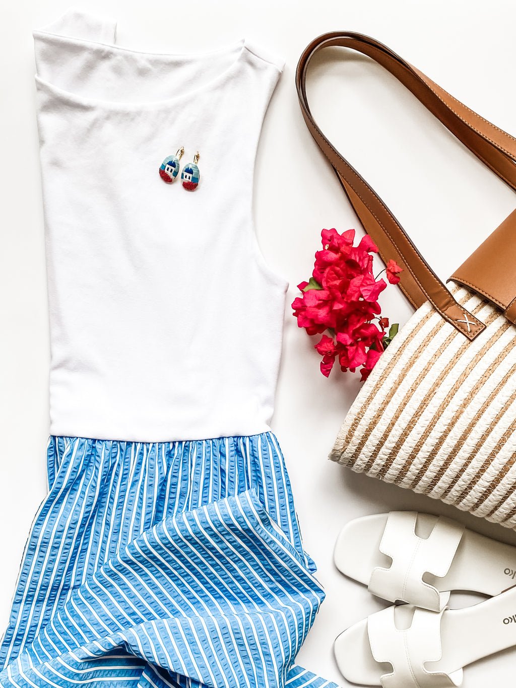 Santorini Earrings Oval