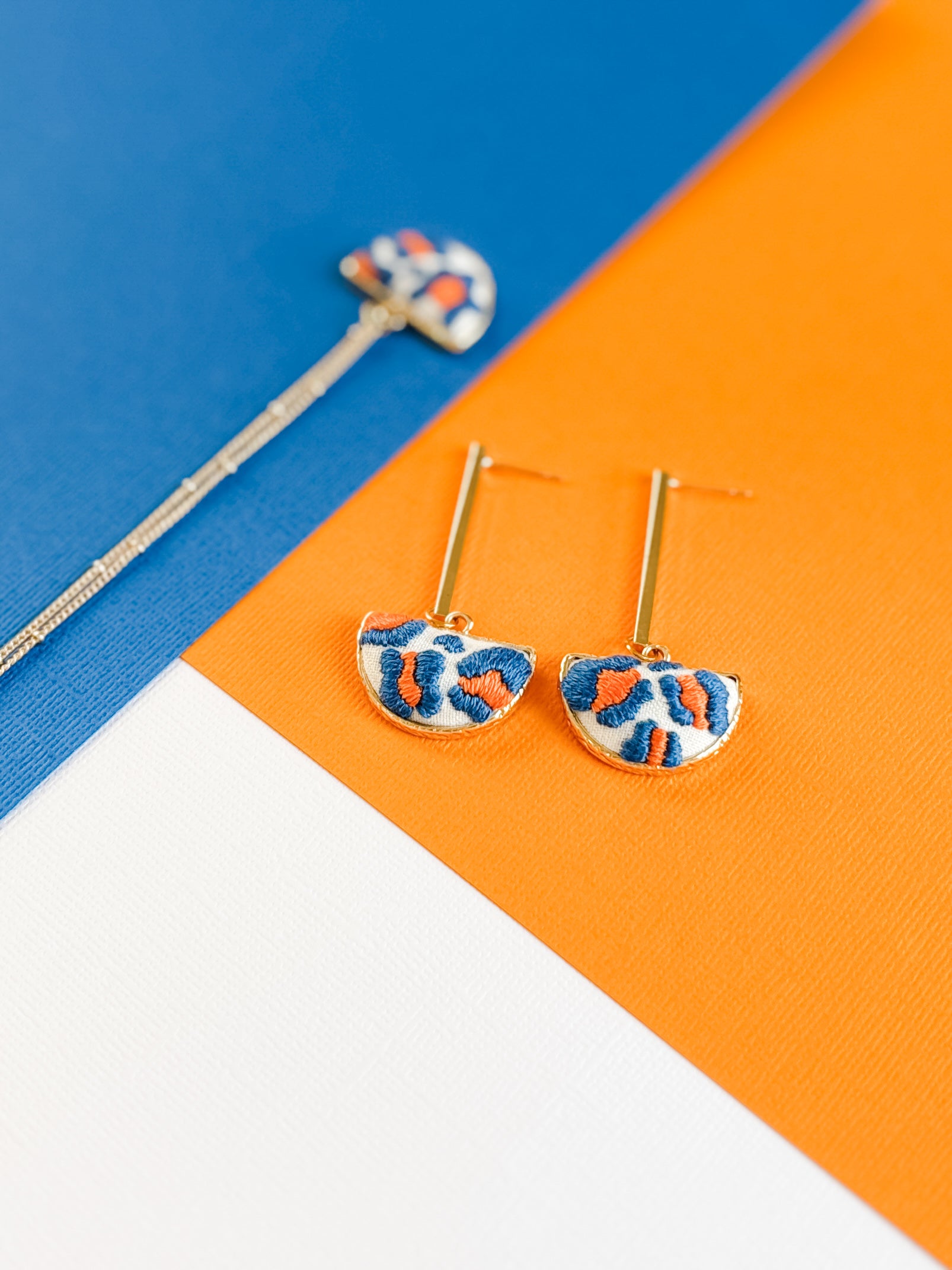 Solana Leopard Print Earrings