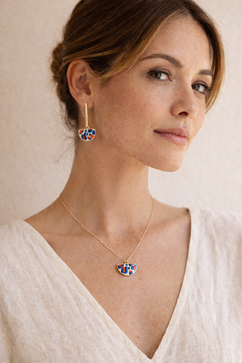 Solana Leopard Print Earrings