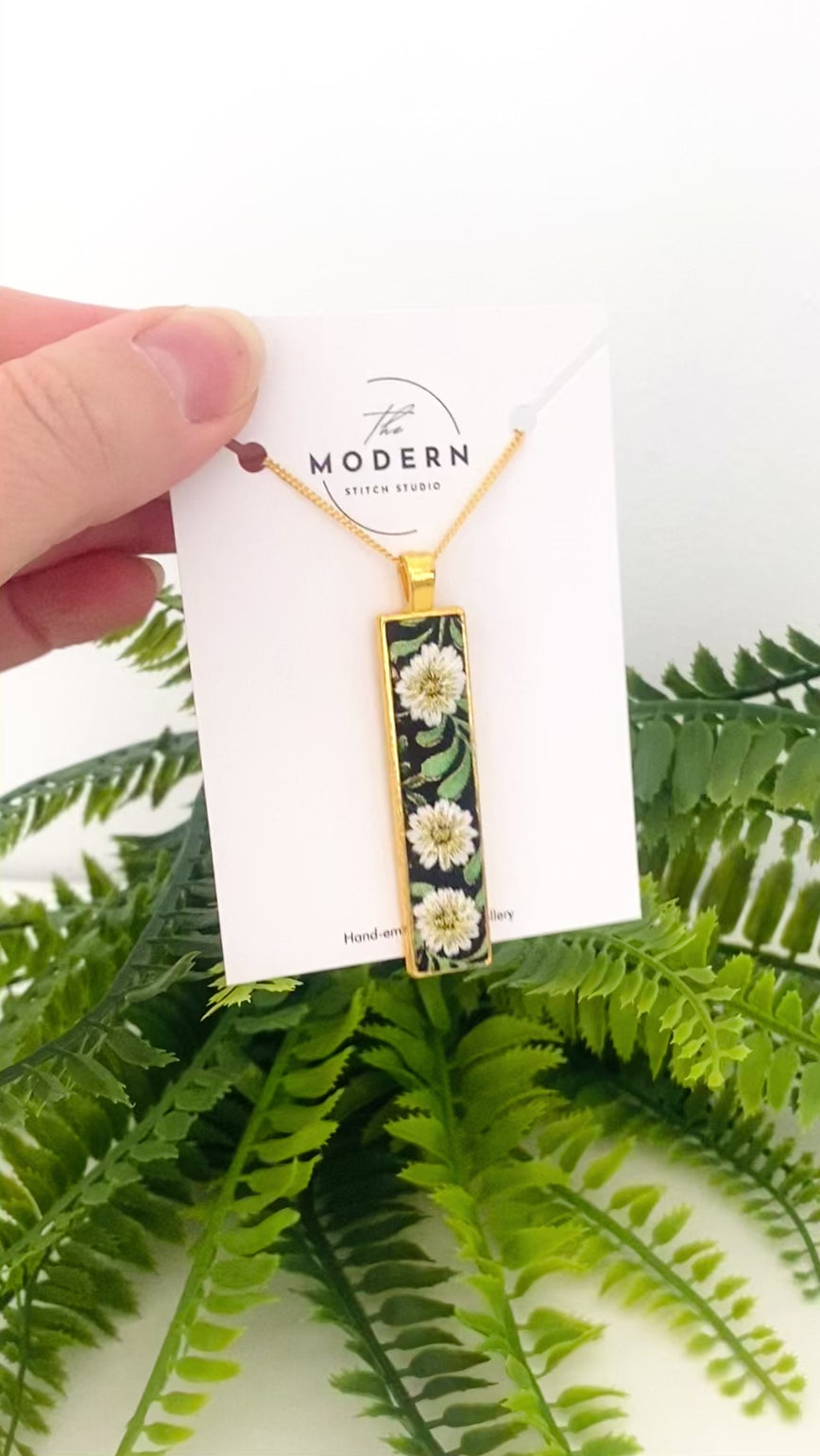 Midnight Bloom pendant necklace